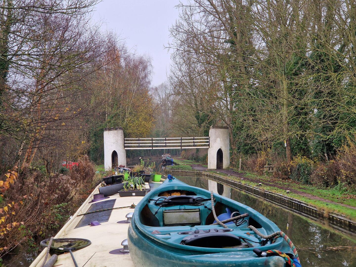 An eye catching castle bridge near Drayton Manor