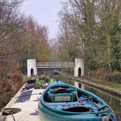 An eye catching castle bridge near Drayton Manor
