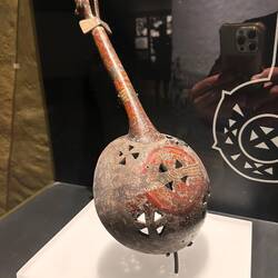 Pfanne, welche für Riten verwendet wurde - man verbrannte darin Copal, ein Harz