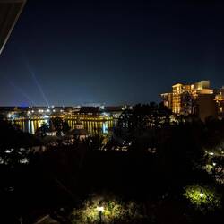 We only went for a standard view but we should be able to see the Epcot show from here - lucky