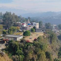 View of Kangra fort & Dhauladhar range