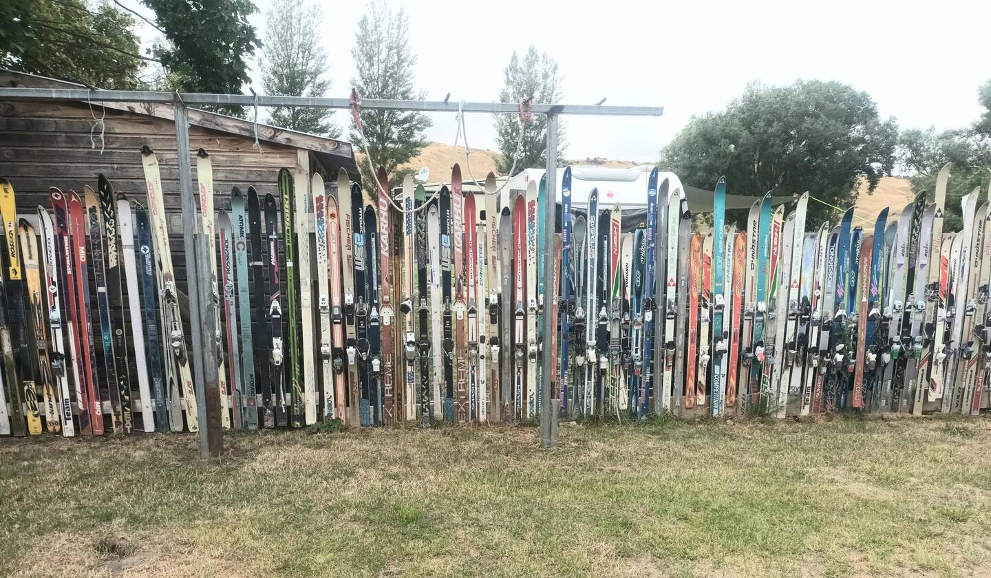 Skiverleih am Chatto Creek 😉