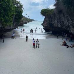 der berühmte Mtende Beach ( bei Flut )