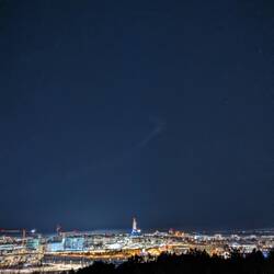Langer Schleier, schüchternes Nordlicht