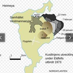 Ausbruch schafft auch viel neues Land.