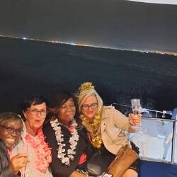 The scene after numerous proseccos