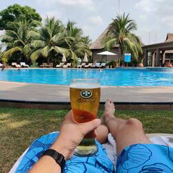 Pool- und Bierzeit am 1.1.