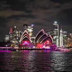 Vue emblématique depuis notre bateau juste avant le coup d'envoi du feu d'artifice !