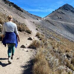 Beschwerlicher Aufstieg zurück