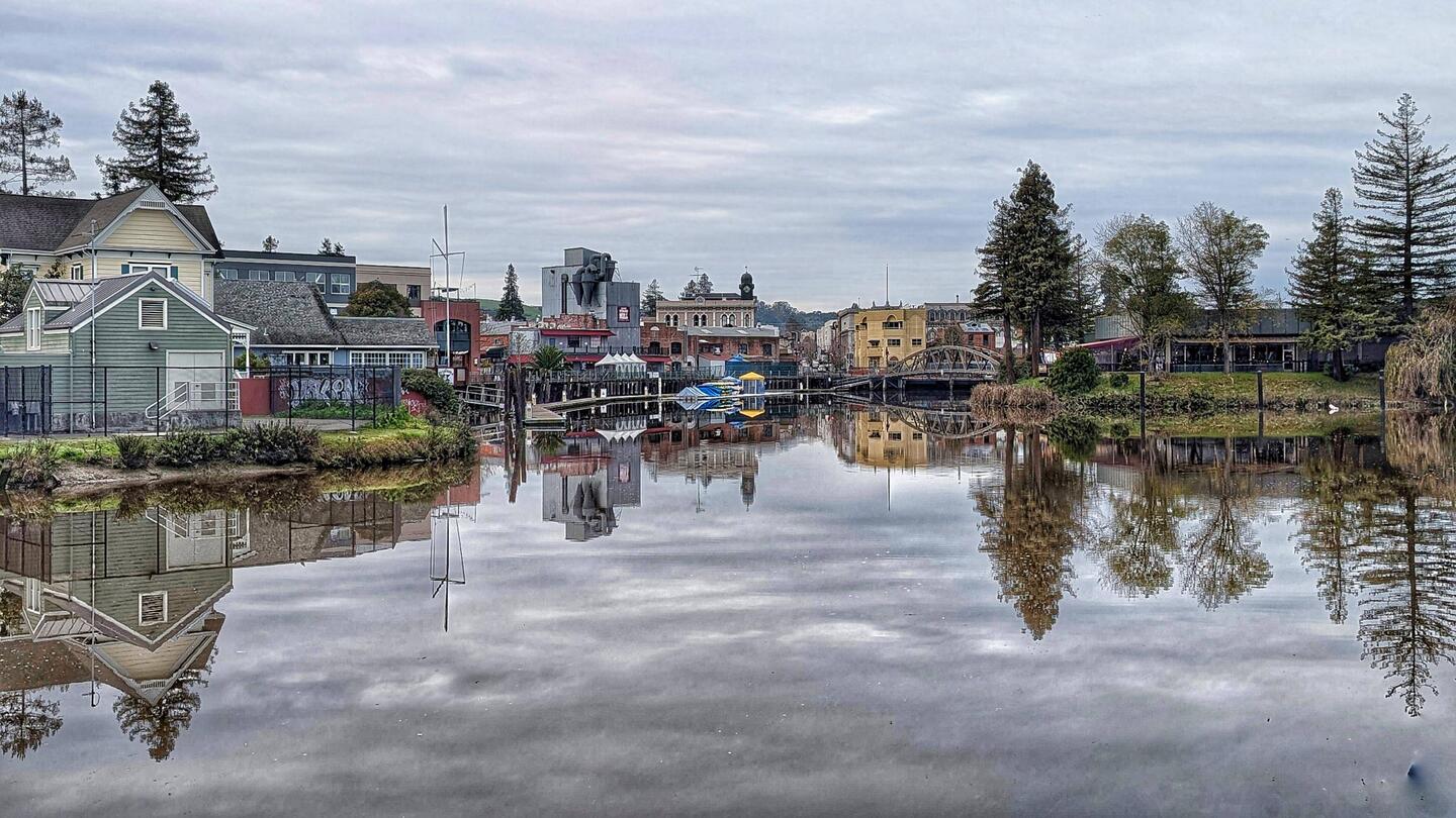 Back in the day, most visitors to Petaluma would have arrived by boat, and this is the view!