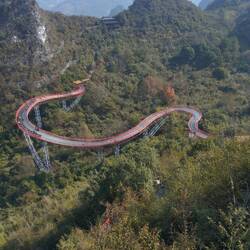 View of the skywalk snake from above