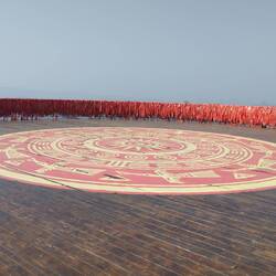 The top viewing platform from which views of the surrounding multitude of karst peaks was stunning