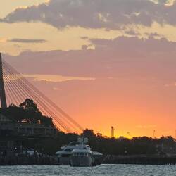 Coucher de soleil sur la baie