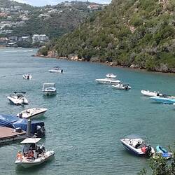 The stunning view from the restaurant