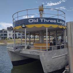 Old Three Legs, our shuttle across to the nature reserve