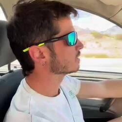 Jon después de haber probado el mate