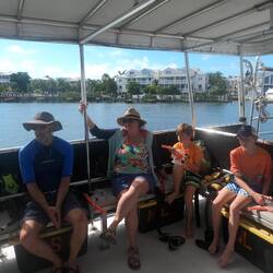 Heading out on the SS GOOD TIMES.