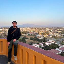 Im Hintergrund: La Malinche