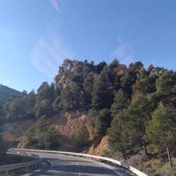 Warnung vor Steinschlag