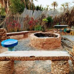 Ruheecke auf dem Platz