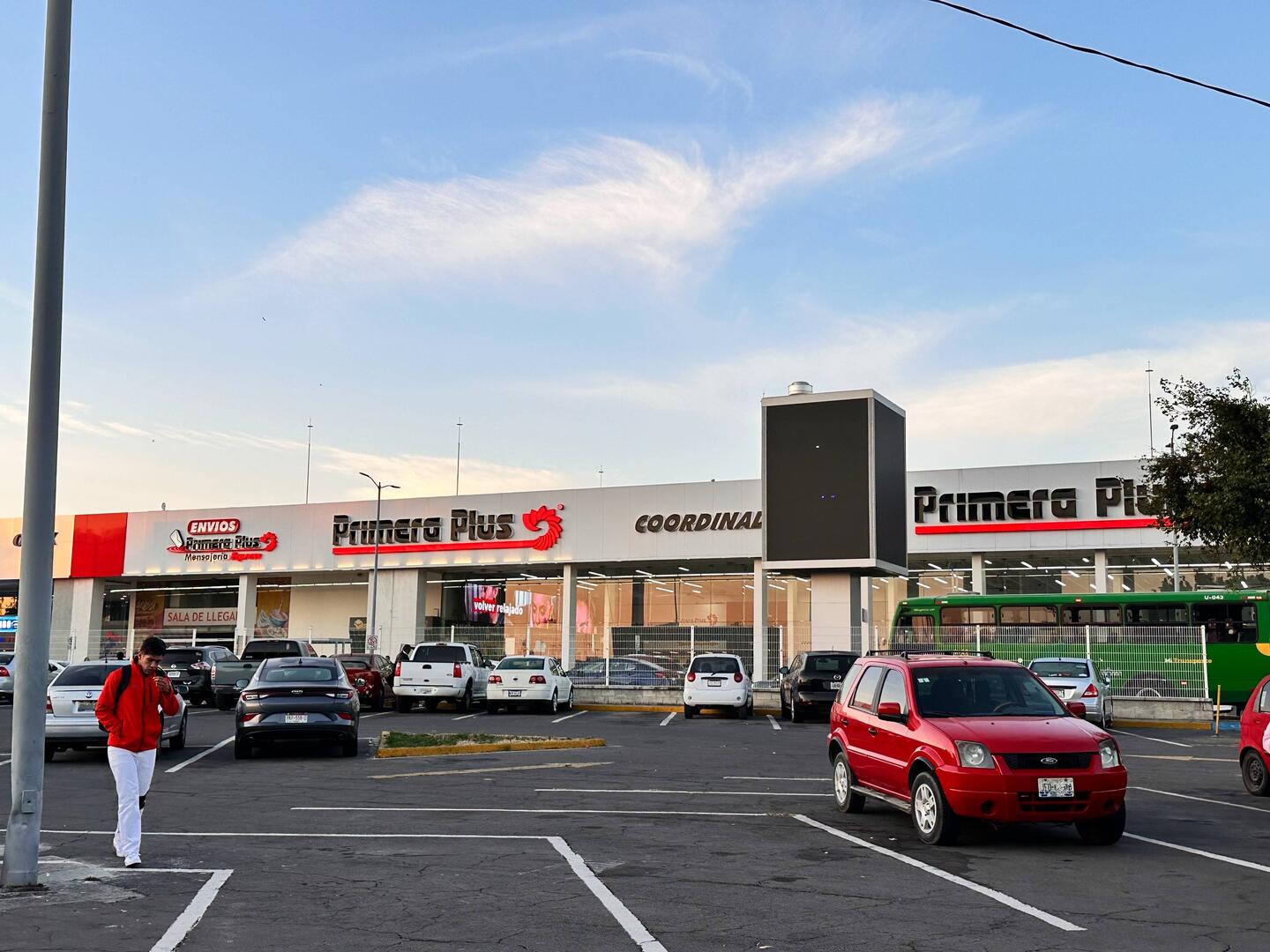 Busterminal nach dem Verlassen