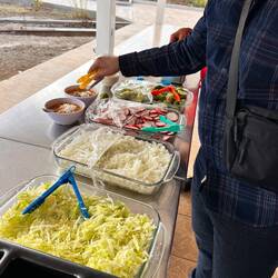Ein Teil des Buffets - Rohkost