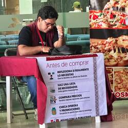 Im Busbahnhof offeriert man Budgetberatung - zumindest mal einige Hinweise!