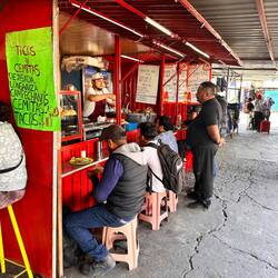 Essenstände ganz gut organisiert