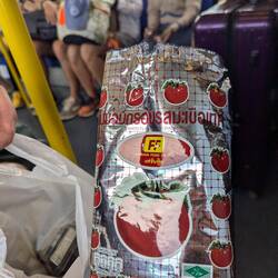 Tomato crisps, too sweet