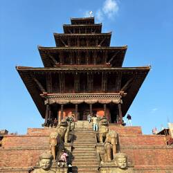 Nyatapola Tempel, der größte und meistbesuchte Tempel Bhaktapurs