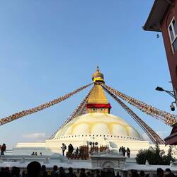 Die Boudhanath Stupa.