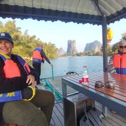 Now for the together late afternoon ride on the larger raft.