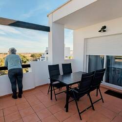 Erste Aussicht von der großen Terrasse aus