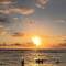Beautiful sunset, our last night at waikiki beach ⛱️