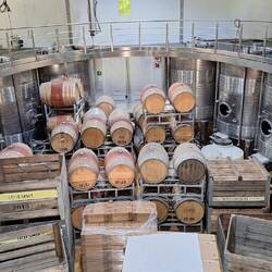 Inside the La Bri winery.