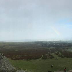 Aussicht von oben auf das Tal