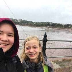 Blick vom Pier auf das Watt