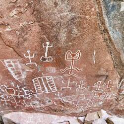 Des dessins laissés par les Incas