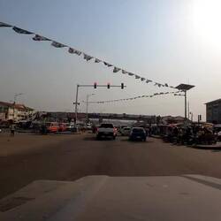 In Accra...auch hier etwas chaotisch