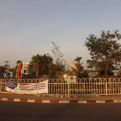 Ein schöner Kreisverkehr in Kaffrine