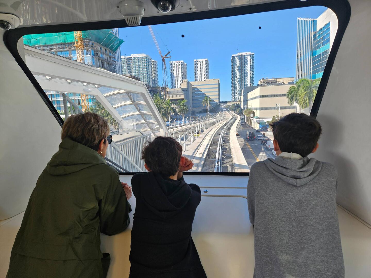 Riding the free Metro Mover