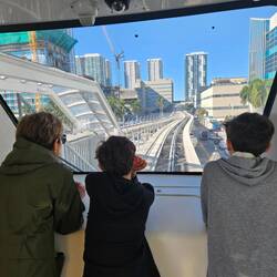 Riding the free Metro Mover