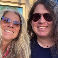 Our daughter meet us at the dock