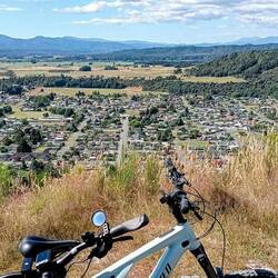 View from the top of the zig zag trail looking over reefton