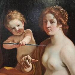 Particolare di Marte, Venere e Amorino