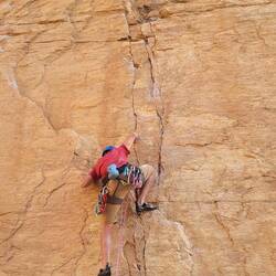 Last climb before sunset