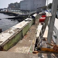 Behälter der Fischer für ihre Utensilien