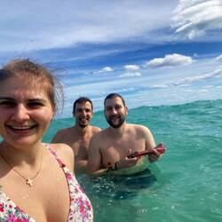 Reisegrüppli am Bade