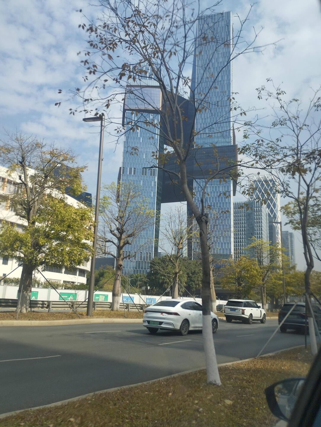 Pictures taken from the Didi which took us across town.