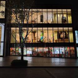 Night shots in this exciting part of the city on our way to the e-hailing pick up point to get home.